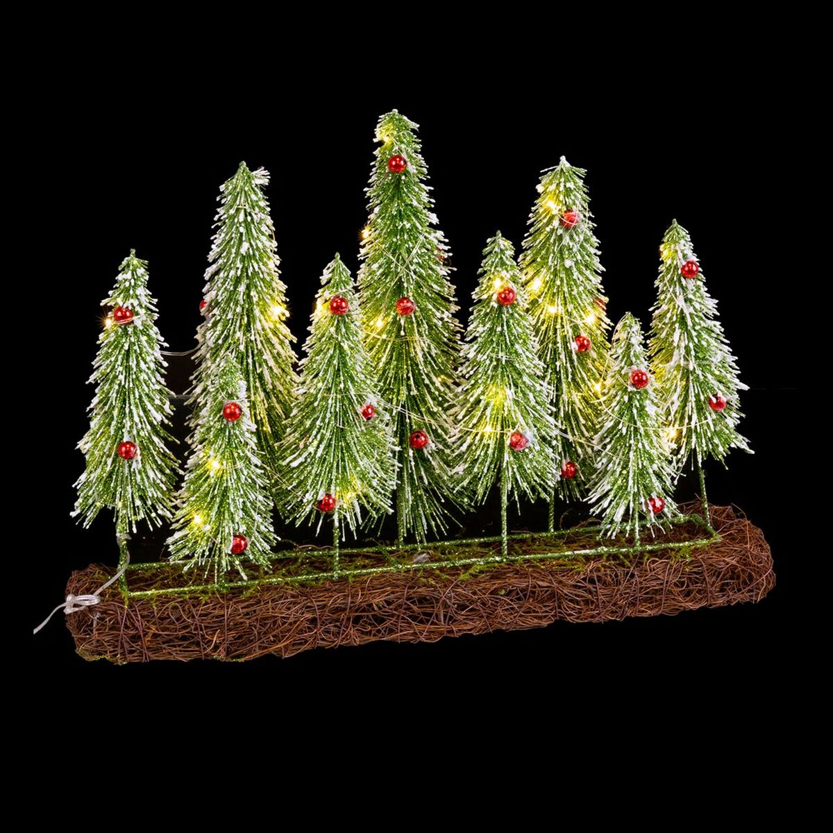 Kerstversiering Bruin Groen Plastic 46 x 10 x 36 cm